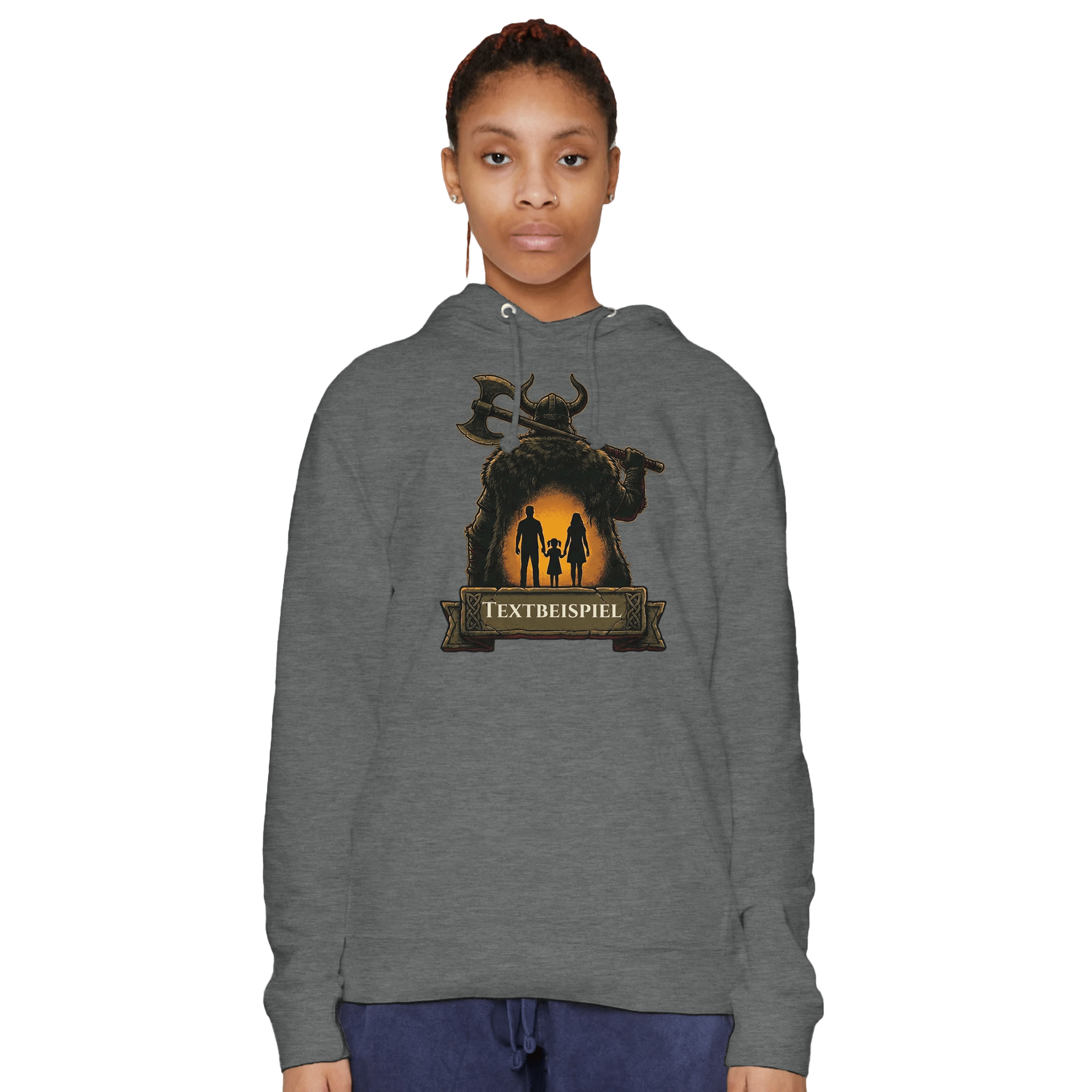 Nordischer Krieger Hoodie – Geschenk für Papa & Ehemann – Wikinger Motiv - Made By Request Store