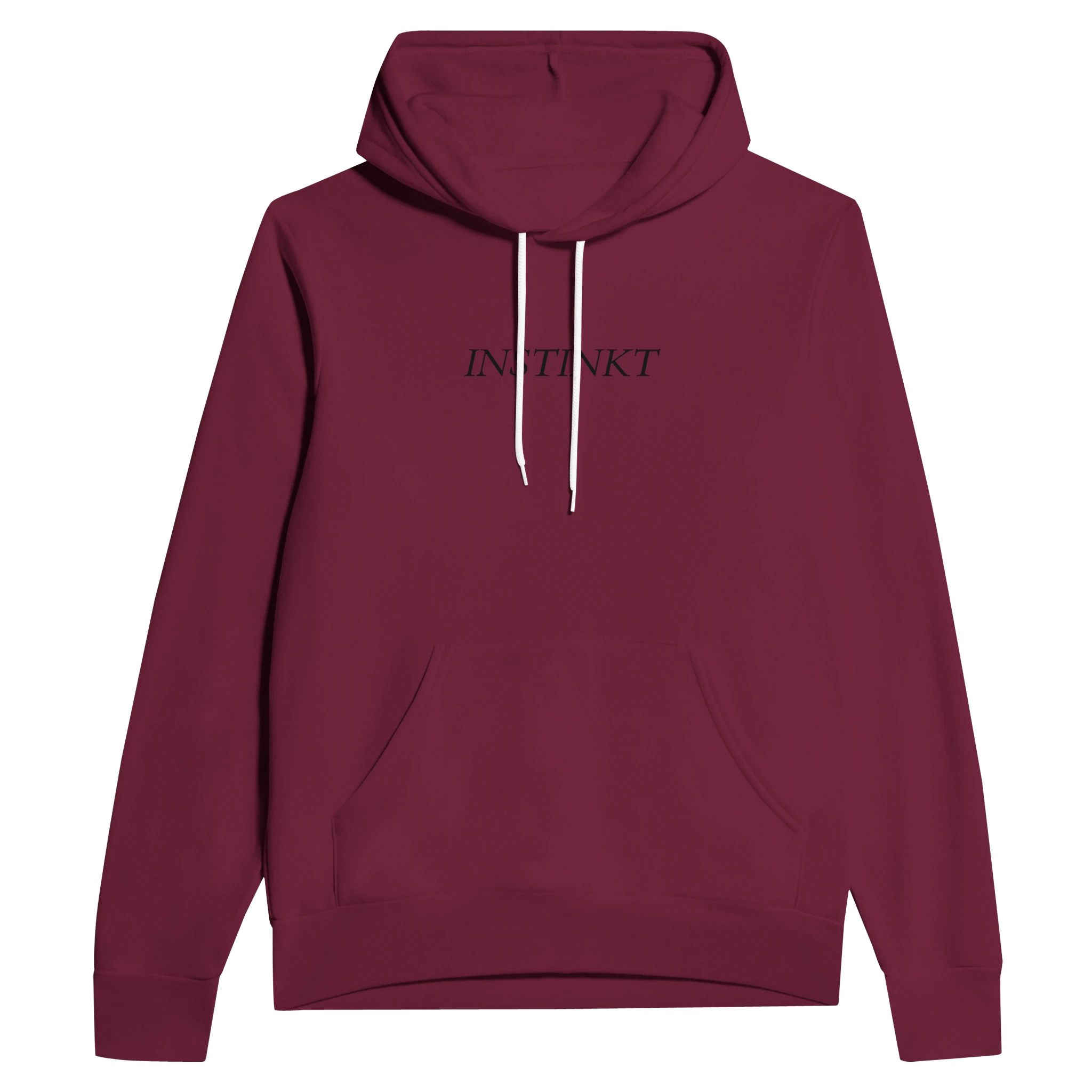 Personalisiertes Hoodie "Wolf Spirit" – Dein Text vorne, großer Backprint – Unisex Kapuzenpullover - Made By Request Store