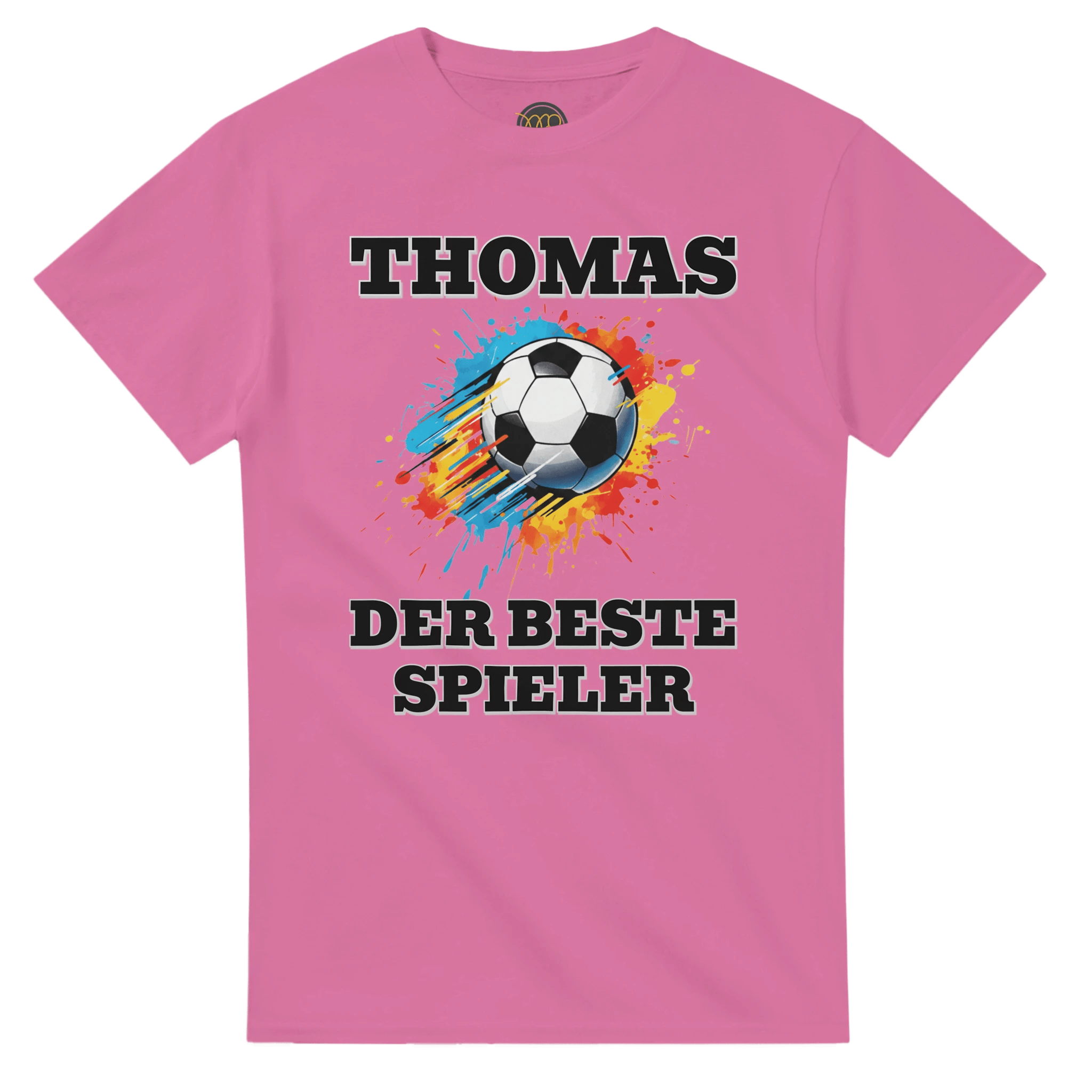 Personalisiertes Premium Fußball - T-Shirt (Vorne & Hinten) | Name & Nummer | „Der beste Spieler“ - Made By Request Store