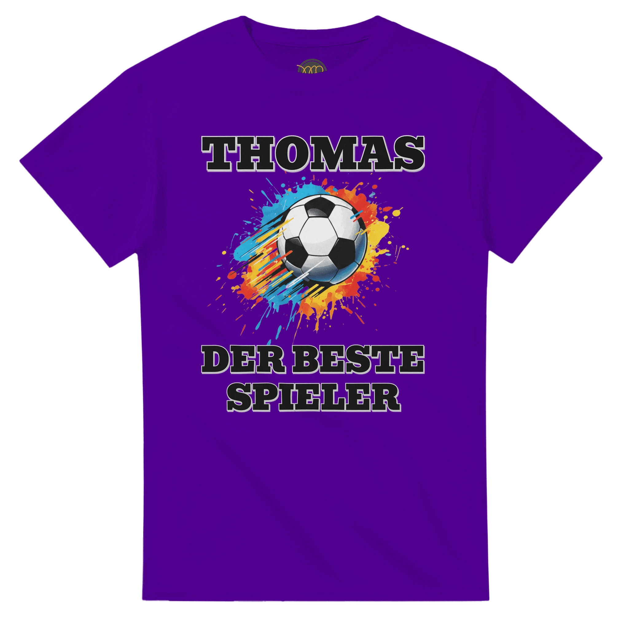 Personalisiertes Premium Fußball - T-Shirt (Vorne & Hinten) | Name & Nummer | „Der beste Spieler“ - Made By Request Store