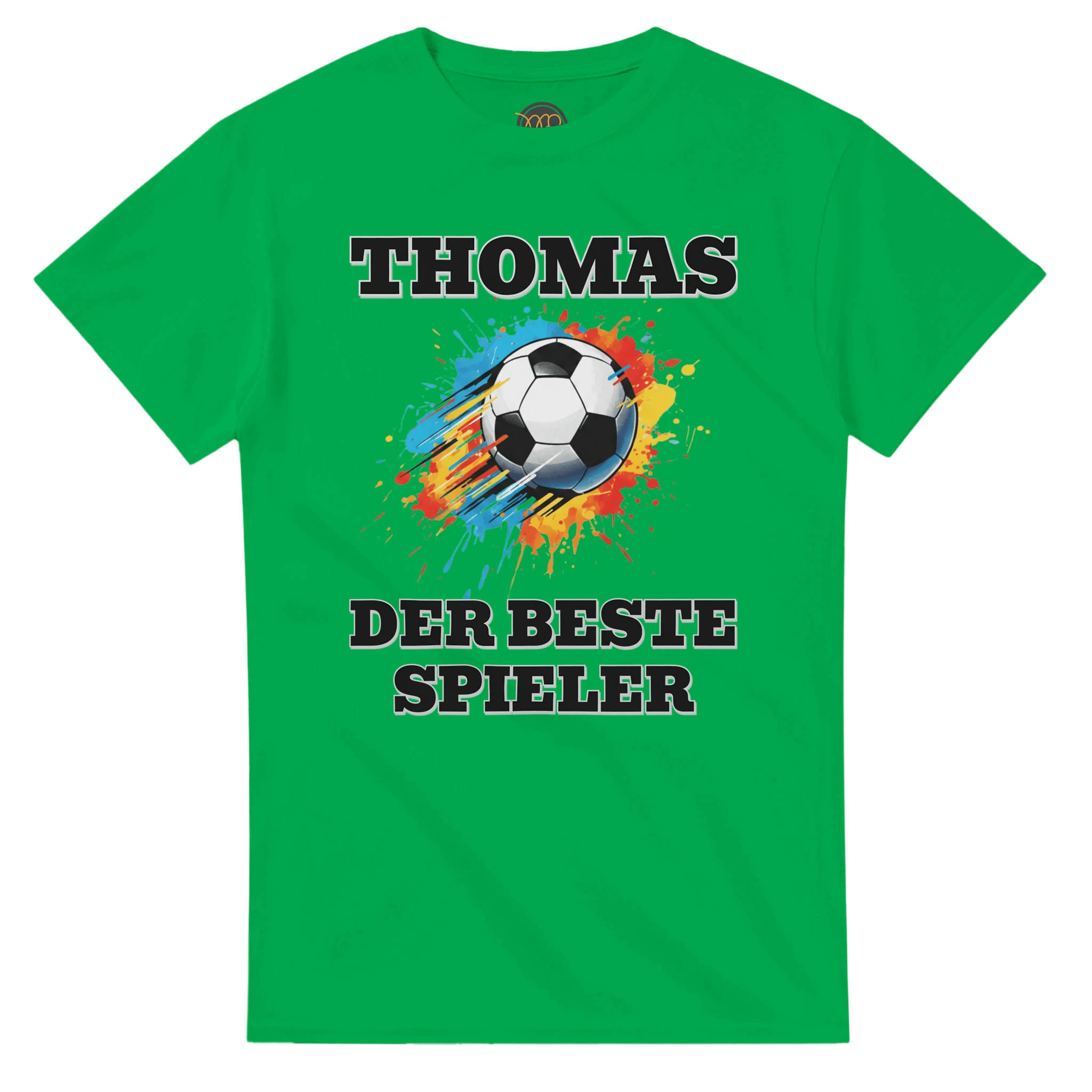 Personalisiertes Premium Fußball - T-Shirt (Vorne & Hinten) | Name & Nummer | „Der beste Spieler“ - Made By Request Store