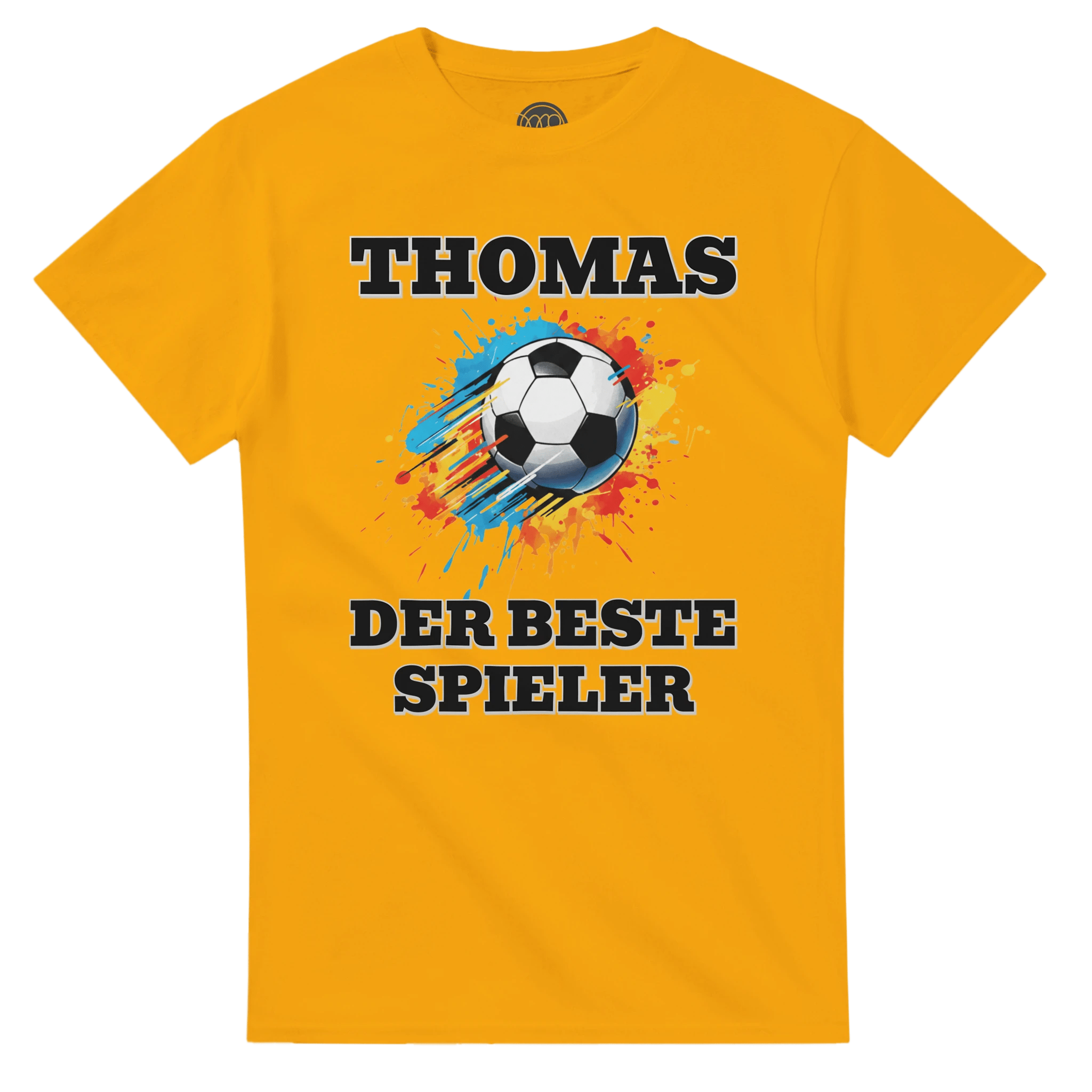 Personalisiertes Premium Fußball - T-Shirt (Vorne & Hinten) | Name & Nummer | „Der beste Spieler“ - Made By Request Store