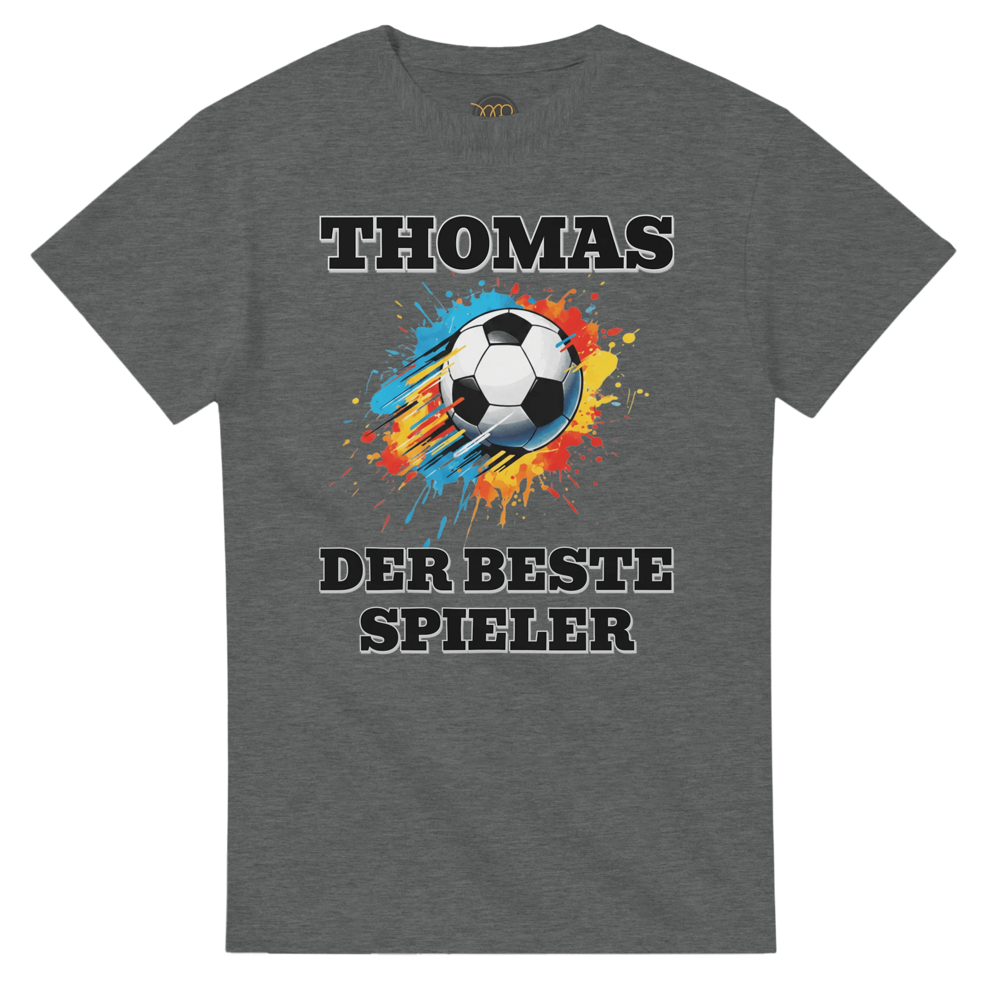 Personalisiertes Premium Fußball - T-Shirt (Vorne & Hinten) | Name & Nummer | „Der beste Spieler“ - Made By Request Store