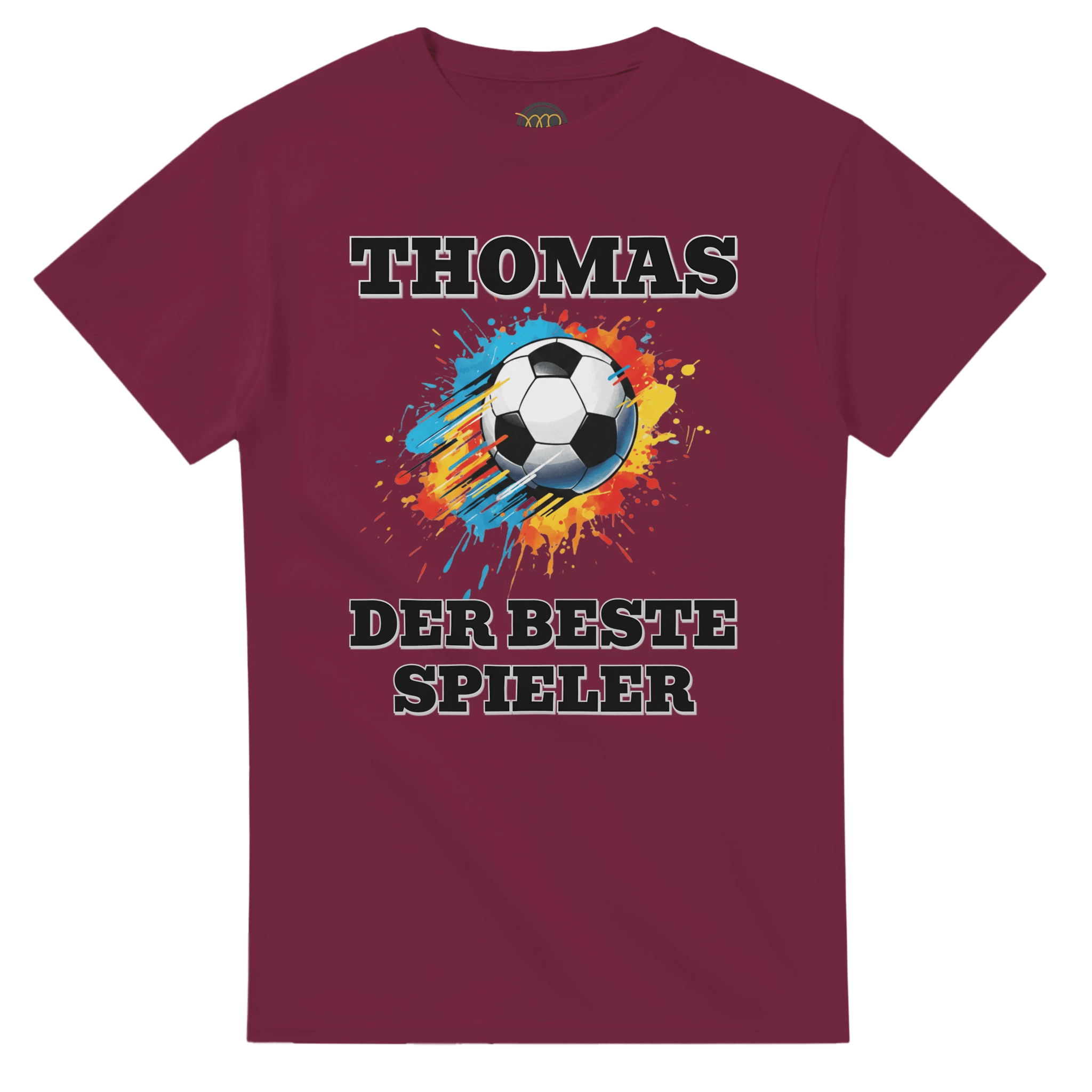 Personalisiertes Premium Fußball - T-Shirt (Vorne & Hinten) | Name & Nummer | „Der beste Spieler“ - Made By Request Store