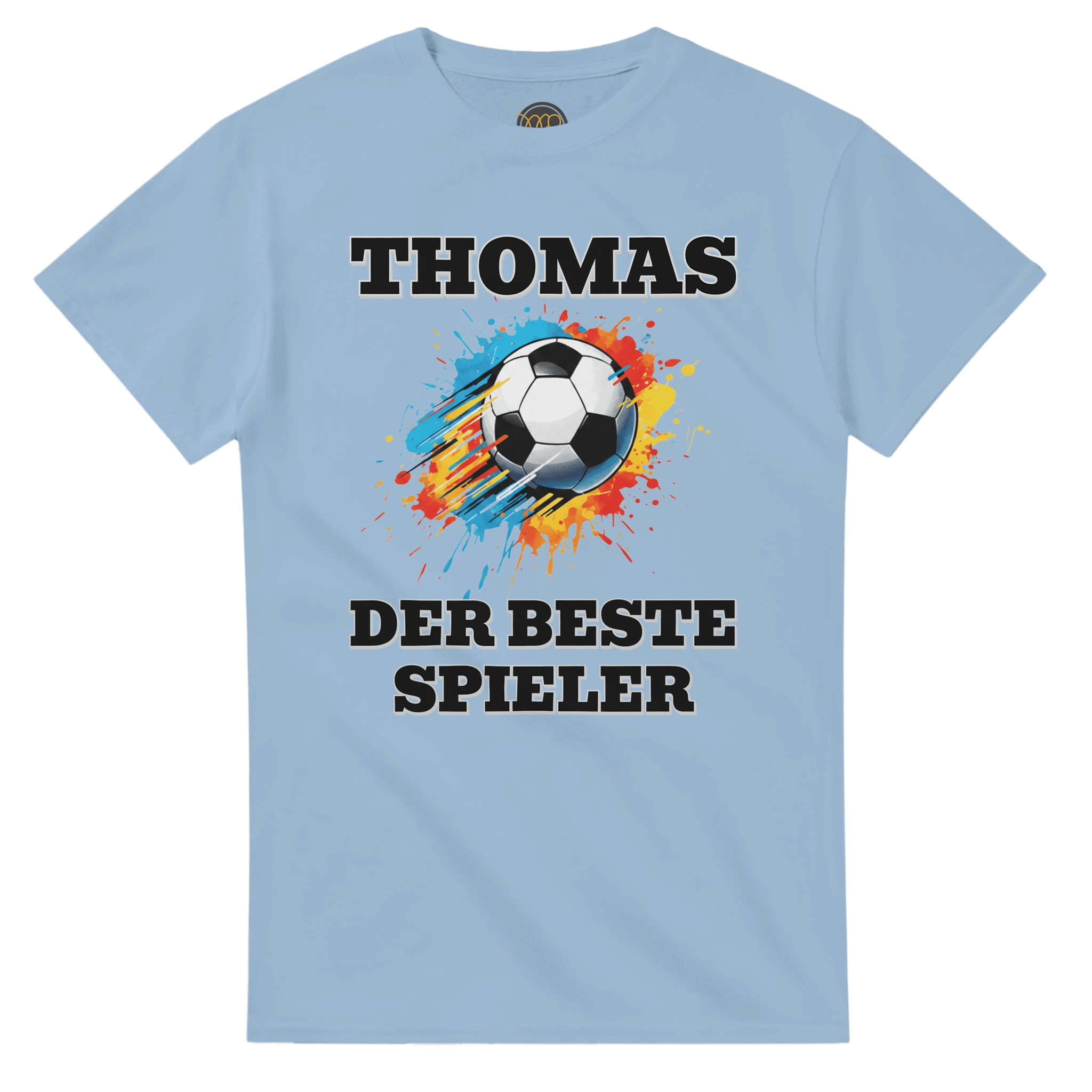 Personalisiertes Premium Fußball - T-Shirt (Vorne & Hinten) | Name & Nummer | „Der beste Spieler“ - Made By Request Store