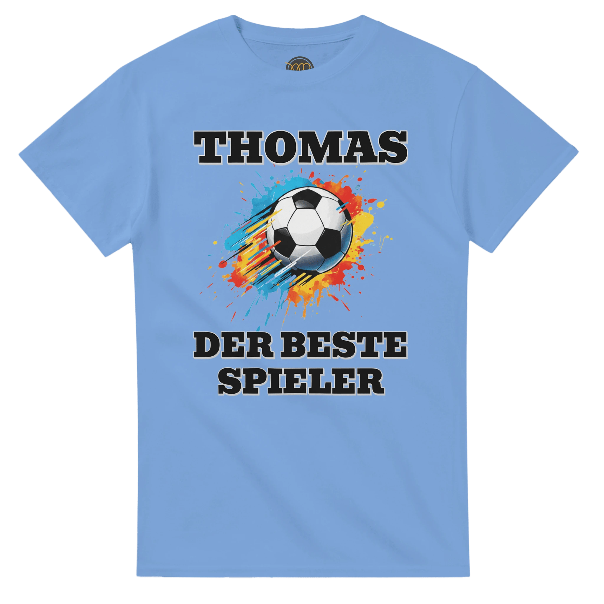Personalisiertes Premium Fußball - T-Shirt (Vorne & Hinten) | Name & Nummer | „Der beste Spieler“ - Made By Request Store