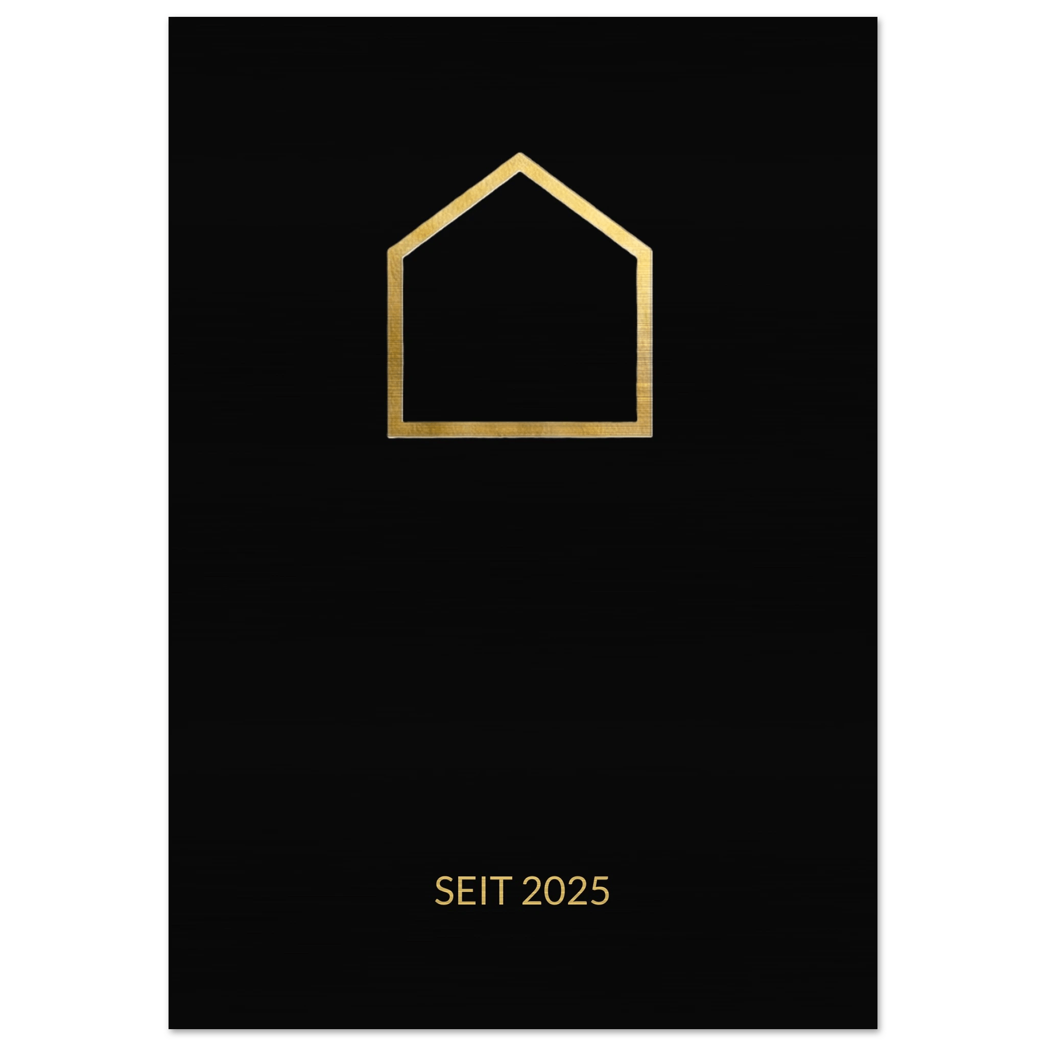 Premium Familienschild auf gebürstetem Aluminium – Personalisiertes Design Schwarz Gold – Modernes Industrial Wandbild - Made By Request Store