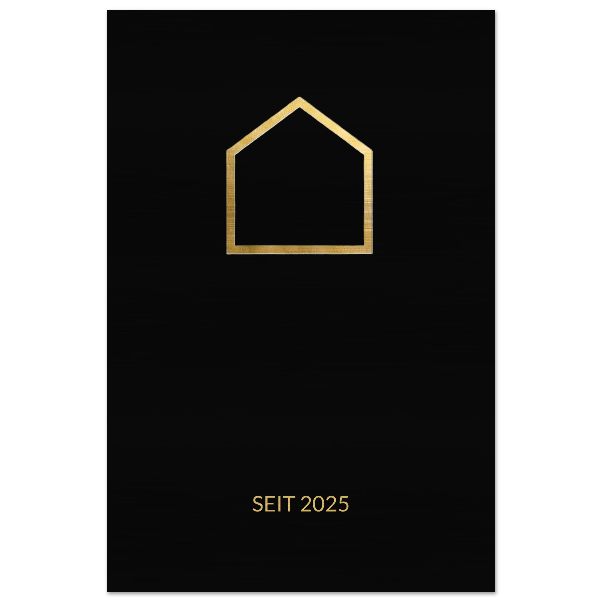 Premium Familienschild auf gebürstetem Aluminium – Personalisiertes Design Schwarz Gold – Modernes Industrial Wandbild - Made By Request Store