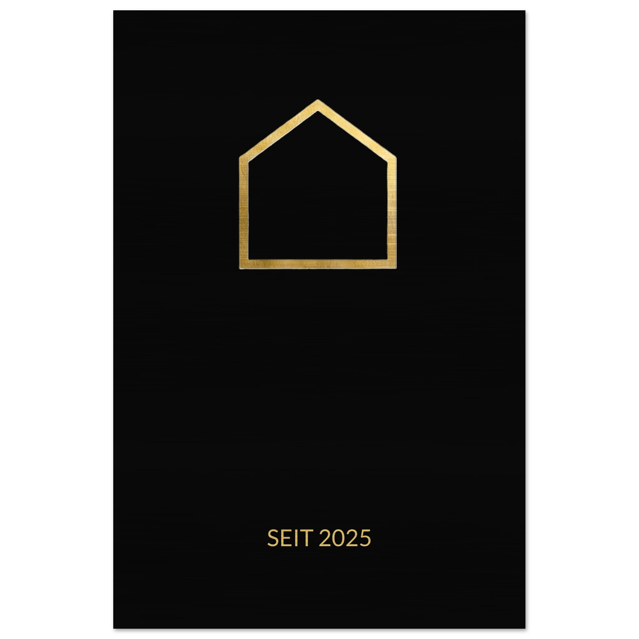 Premium Familienschild auf gebürstetem Aluminium – Personalisiertes Design Schwarz Gold – Modernes Industrial Wandbild - Made By Request Store