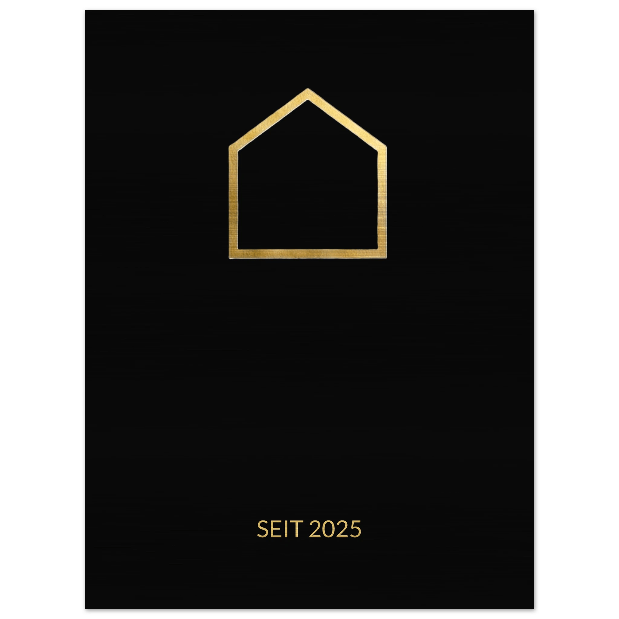 Premium Familienschild auf gebürstetem Aluminium – Personalisiertes Design Schwarz Gold – Modernes Industrial Wandbild - Made By Request Store