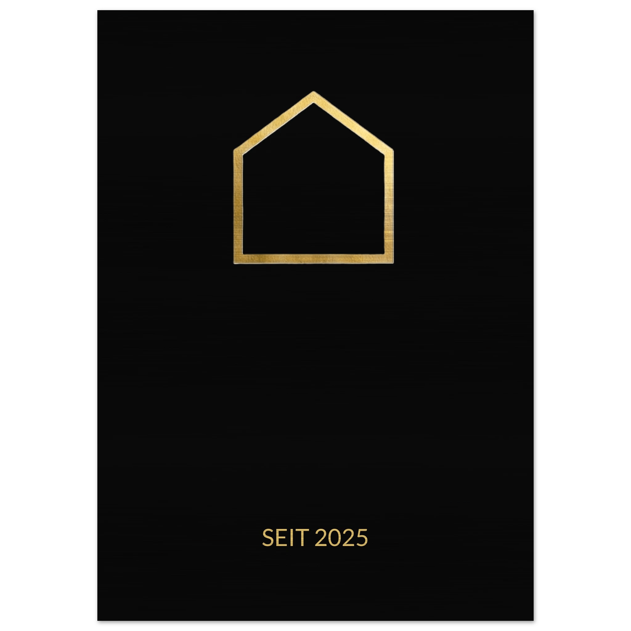 Premium Familienschild auf gebürstetem Aluminium – Personalisiertes Design Schwarz Gold – Modernes Industrial Wandbild - Made By Request Store